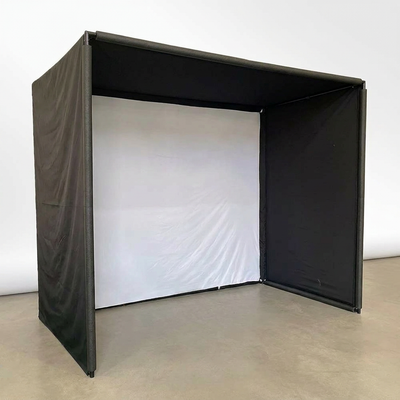 Golf Simulator Enclosure Built to Create Home Practice Studios, Steel Frame, HD Impact Screen, 10-14ft Options
