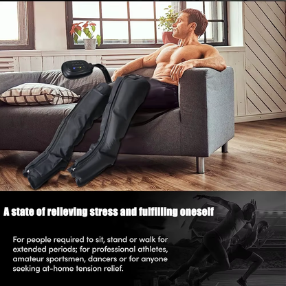 Leg Massager with Heat and Airbag Foot Calf Thigh Massager for Circulation and Muscle Relaxation Sequential Compression Boot