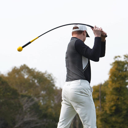 Golf Swing Trainer Aid and Warm-Up Practice Stick for Grip, Balance, Distance and Power Training