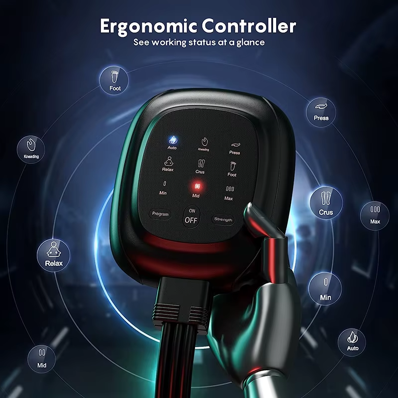Leg Massager with Heat and Airbag Foot Calf Thigh Massager for Circulation and Muscle Relaxation Sequential Compression Boot