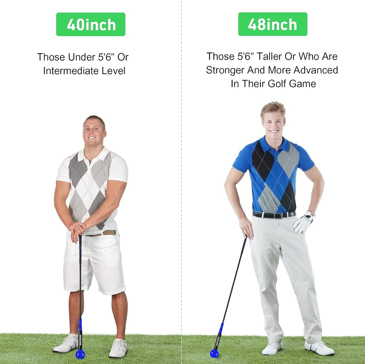 Golf Swing Trainer Aid, Golf Swing Trainer Warm-Up Stick for Strength, Flexibility and Tempo, Golf Training Aid, Golf Trainer Accessories for Men Women (40 INCHES, Blue)