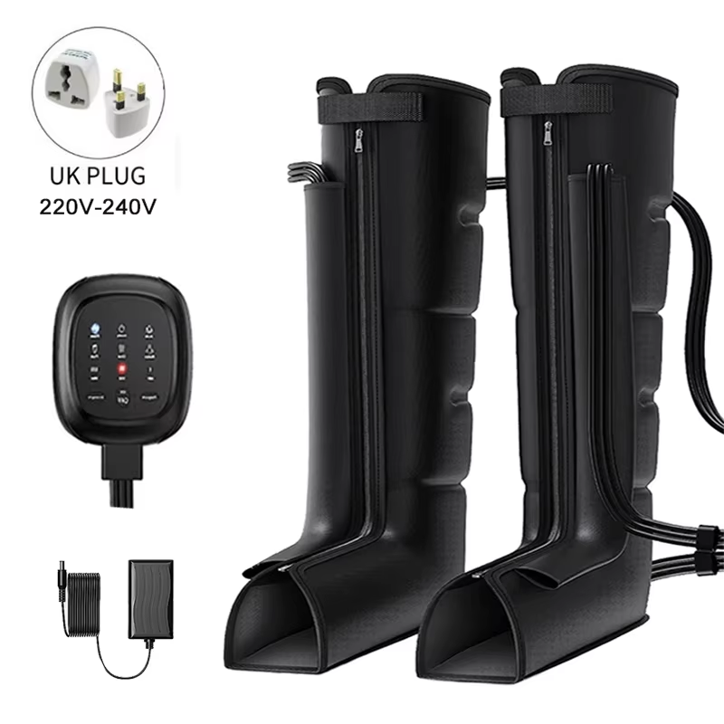 Leg Massager with Heat and Airbag Foot Calf Thigh Massager for Circulation and Muscle Relaxation Sequential Compression Boot