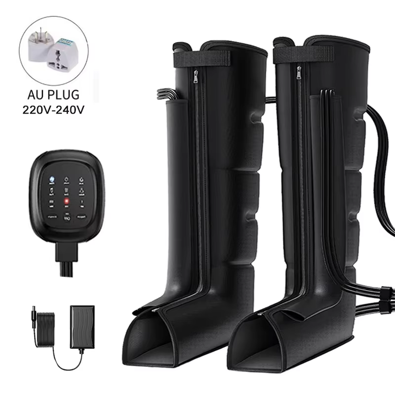Leg Massager with Heat and Airbag Foot Calf Thigh Massager for Circulation and Muscle Relaxation Sequential Compression Boot
