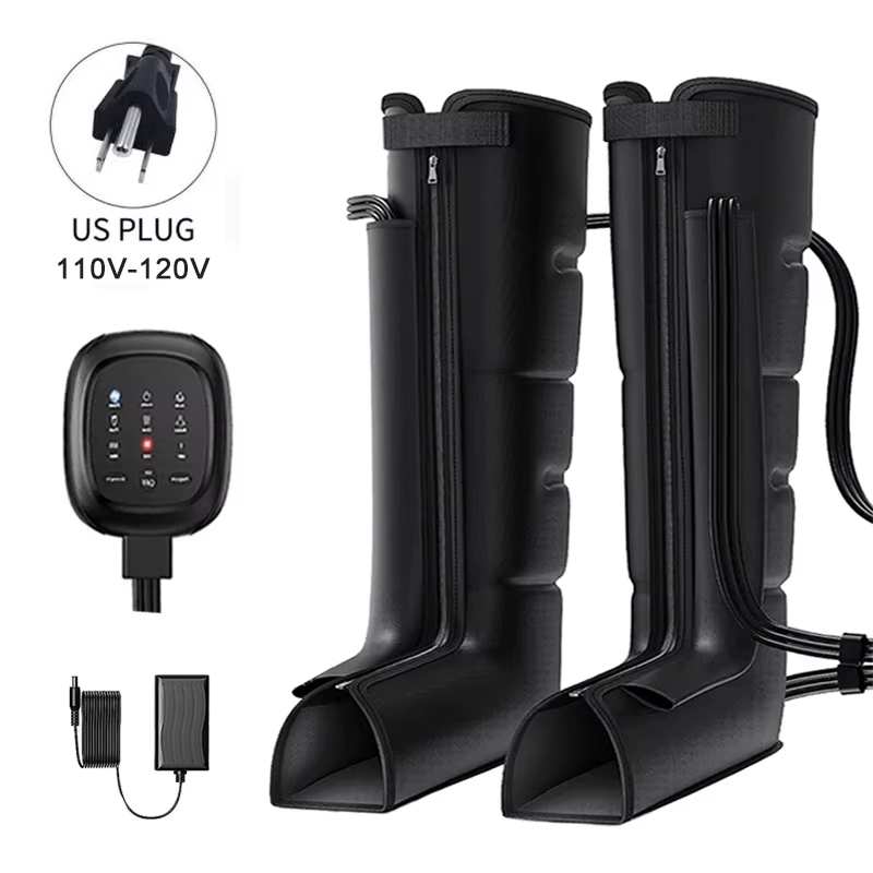 Leg Massager with Heat and Airbag Foot Calf Thigh Massager for Circulation and Muscle Relaxation Sequential Compression Boot