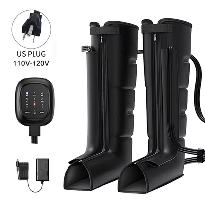 Leg Massager with Heat and Airbag Foot Calf Thigh Massager for Circulation and Muscle Relaxation Sequential Compression Boot