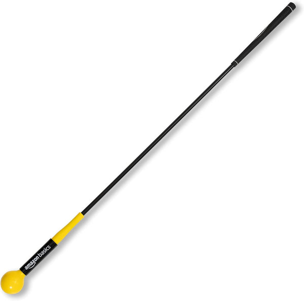Golf Swing Trainer Aid and Warm-Up Practice Stick for Grip, Balance, Distance and Power Training