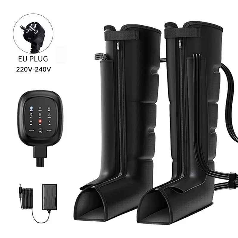 Leg Massager with Heat and Airbag Foot Calf Thigh Massager for Circulation and Muscle Relaxation Sequential Compression Boot